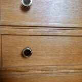 Bedside 3 drawers in light wood