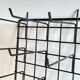 Vintage black metal wall loom display
