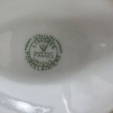 3-piece service Limoges – teapot, sugar bowl, milk jug – white & gold