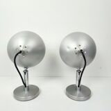 Aluminum wall lamps 70s
