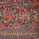 Handmade Oriental antique carpet 149cm x 195cm 1840s
