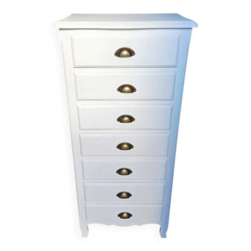 Chiffonnier ancien gris clair