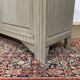 Art Deco sideboard in walnut, oak and marble top.