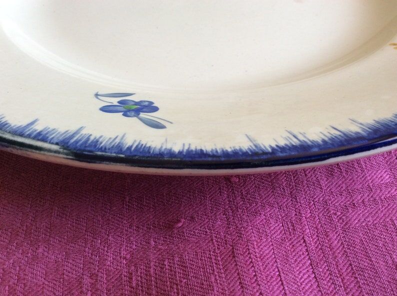 Round dish Digoin Sarreguemines Mary-Lou