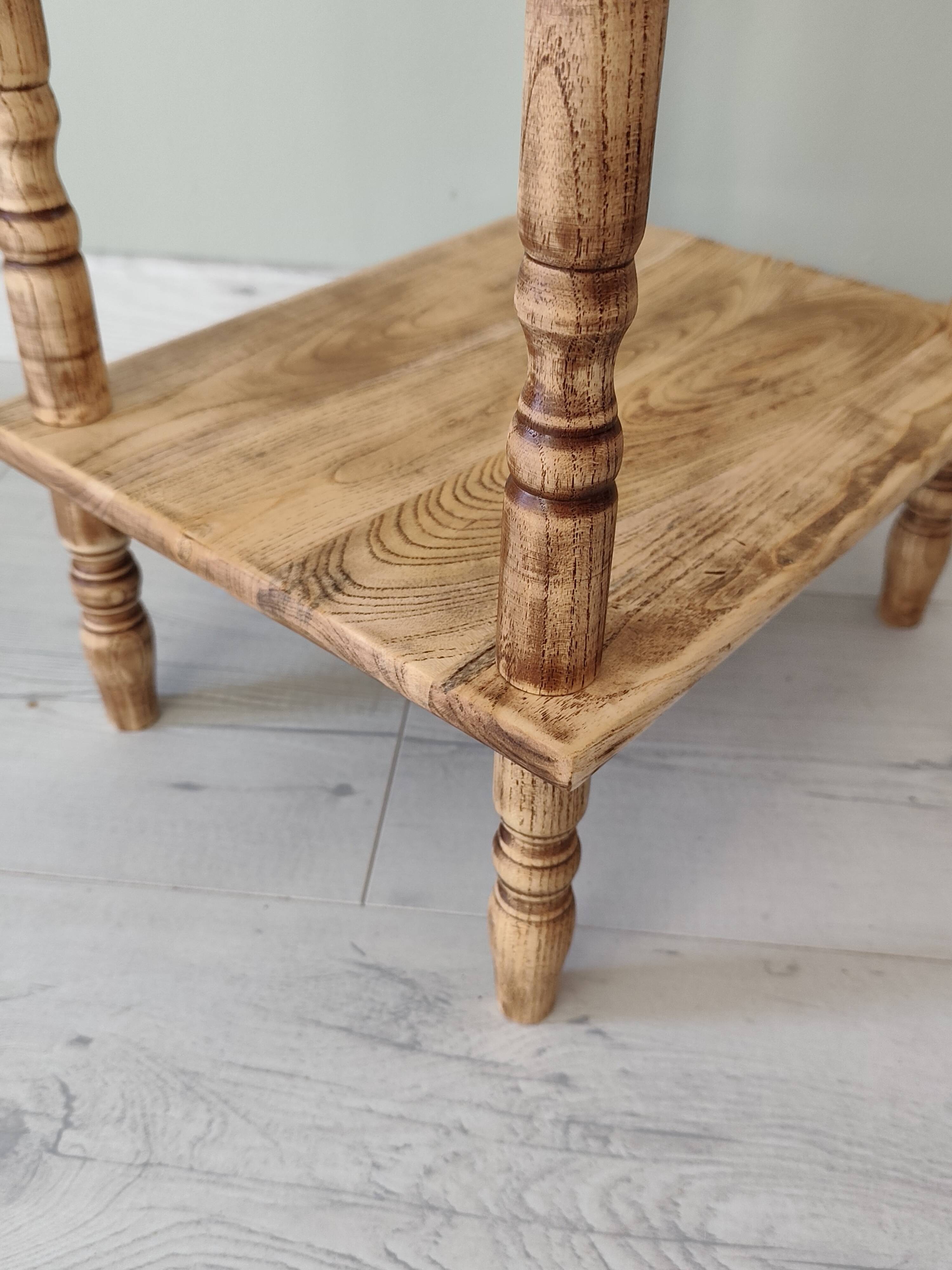 Small accent piece in solid wood