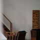 Art Nouveau, pair of oak lounge chairs, reupholstered in style fabric, 1920s.