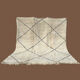 Tapis marocain beni ouarain blanc - 303 x 357 cm