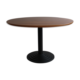 Table round dining room 6 people of the 1980s