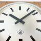 Grey Industrial Wall Clock from TN, 1960s