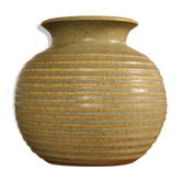 Vase boule en grès années 60