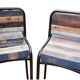 Chaise-tabouret de bar en bois+métal