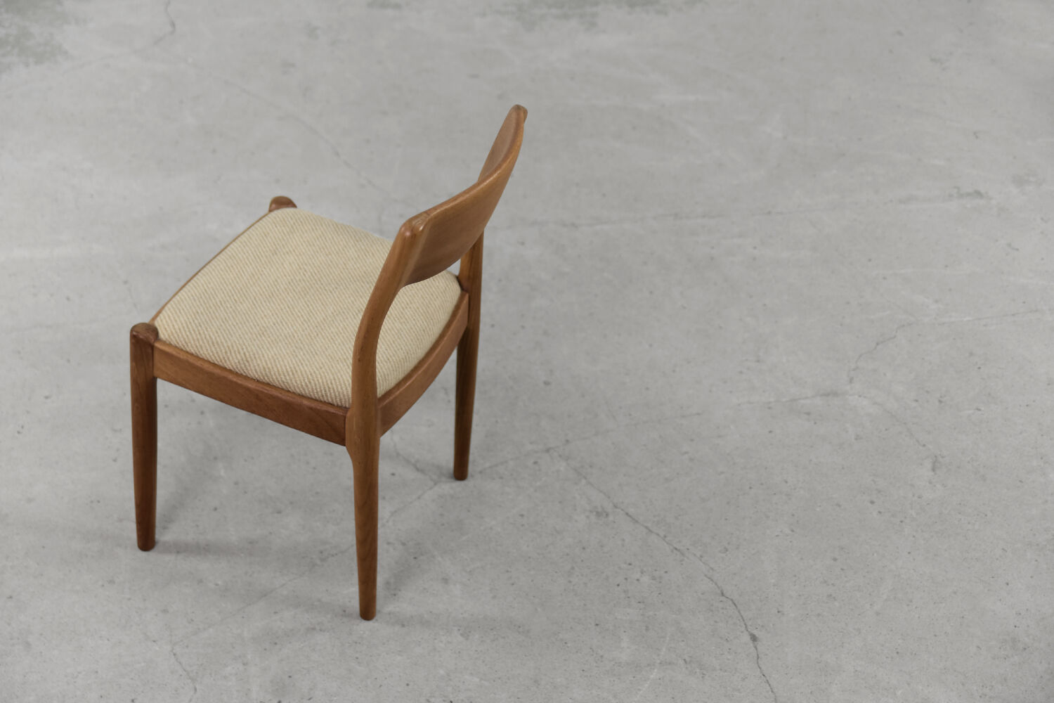 Vintage danish modern dinning teak chair by Juul Kristensen for JK Denmark, 1960s