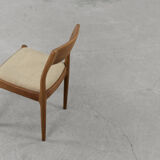 Vintage danish modern dinning teak chair by Juul Kristensen for JK Denmark, 1960s