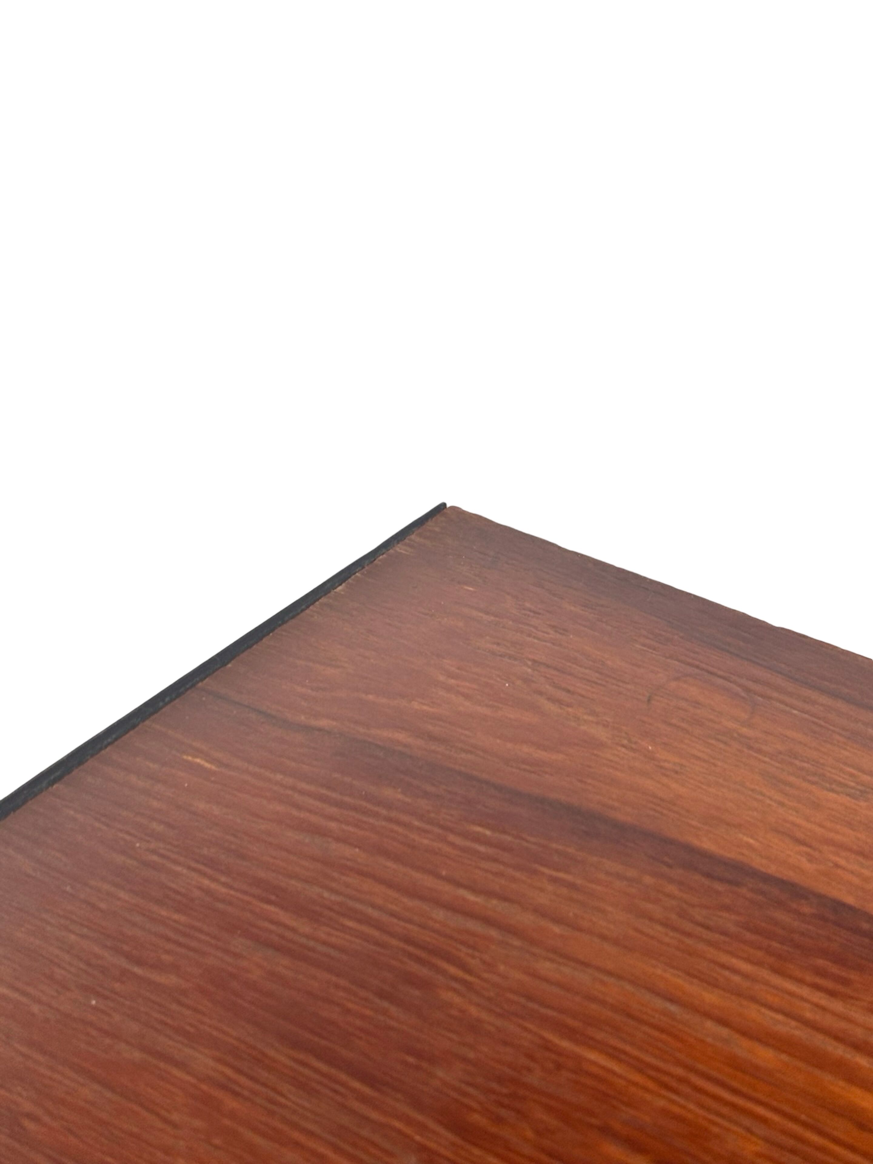 Vintage Floating Wall Shelf with Drawer, Teak String Rack 60's design