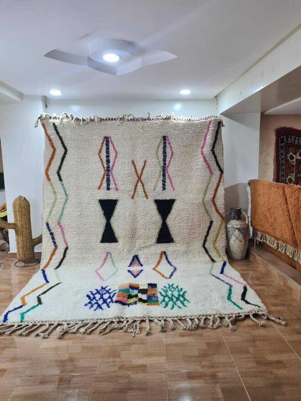 Handmade Beni Ouarain rug 300x200 cm