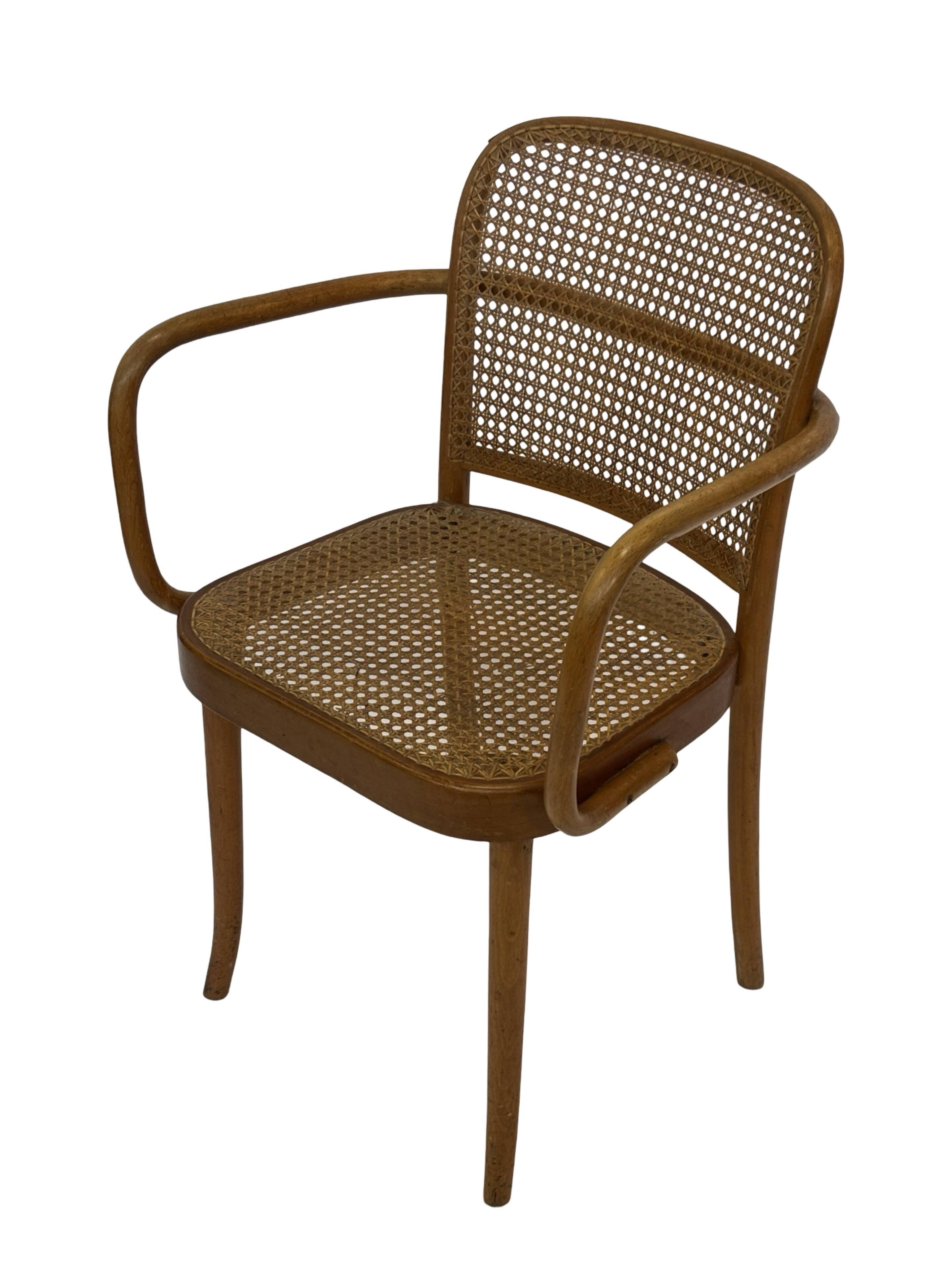 Chaise vintage modèle 811 / Chaise Prague de Josef Hoffmann pour Ligna 1950