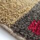 Moroccan Berber boujaad ecru carpet with colorful patterns 255x175cm