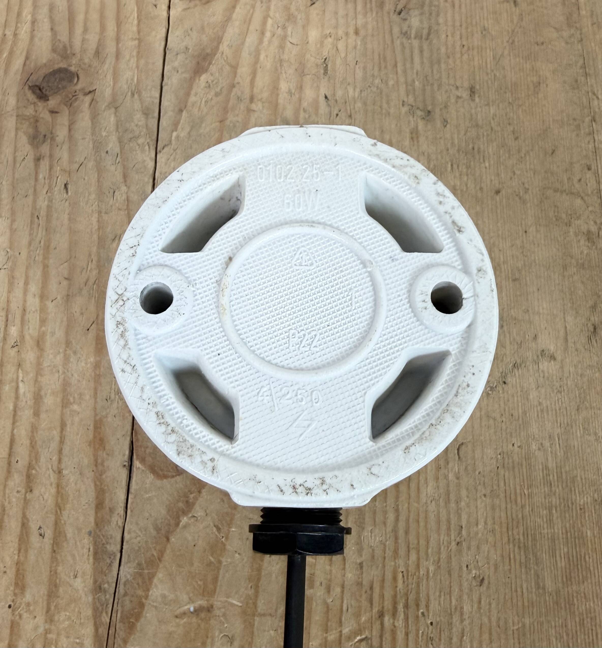 Vintage White Porcelain Wall Light with Milk Glass, 1960s