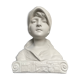 Buste de jeune fille en plâtre