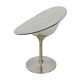 Eros foot armchair tulip Plexiglas and aluminum, by Philippe Starck