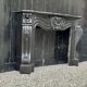 Napoleon III Fireplace In Black Belgian Or Black Mazy Marble, Circa 1880