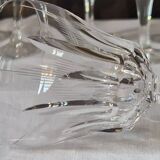 Set of 11 crystal glasses
