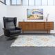 1950s sideboard, teak, sliding doors, restored,