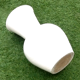 Vase blanc forme balustre terre cuite / céramique