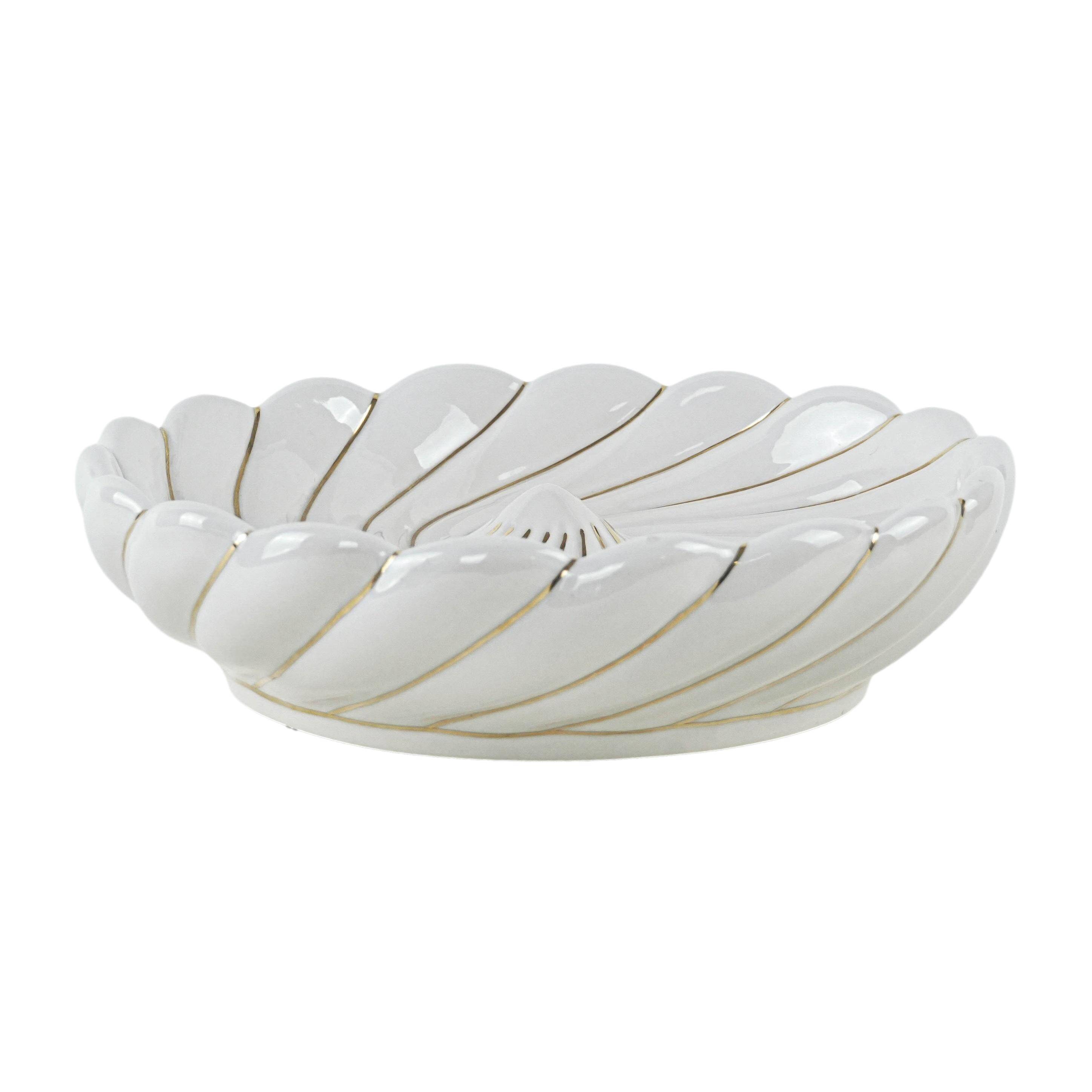 Ceramic decorative bowl, Italian design, 1980s, production: Italy