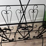 Black steel magazine holder