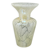 1970s Luxury handcrafted Green Vase in Murano glass by Maestro del Vetro.