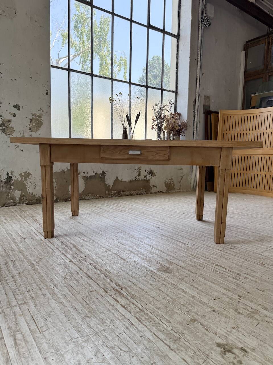 Ancienne table de ferme en chêne