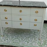 Gray chest of drawers