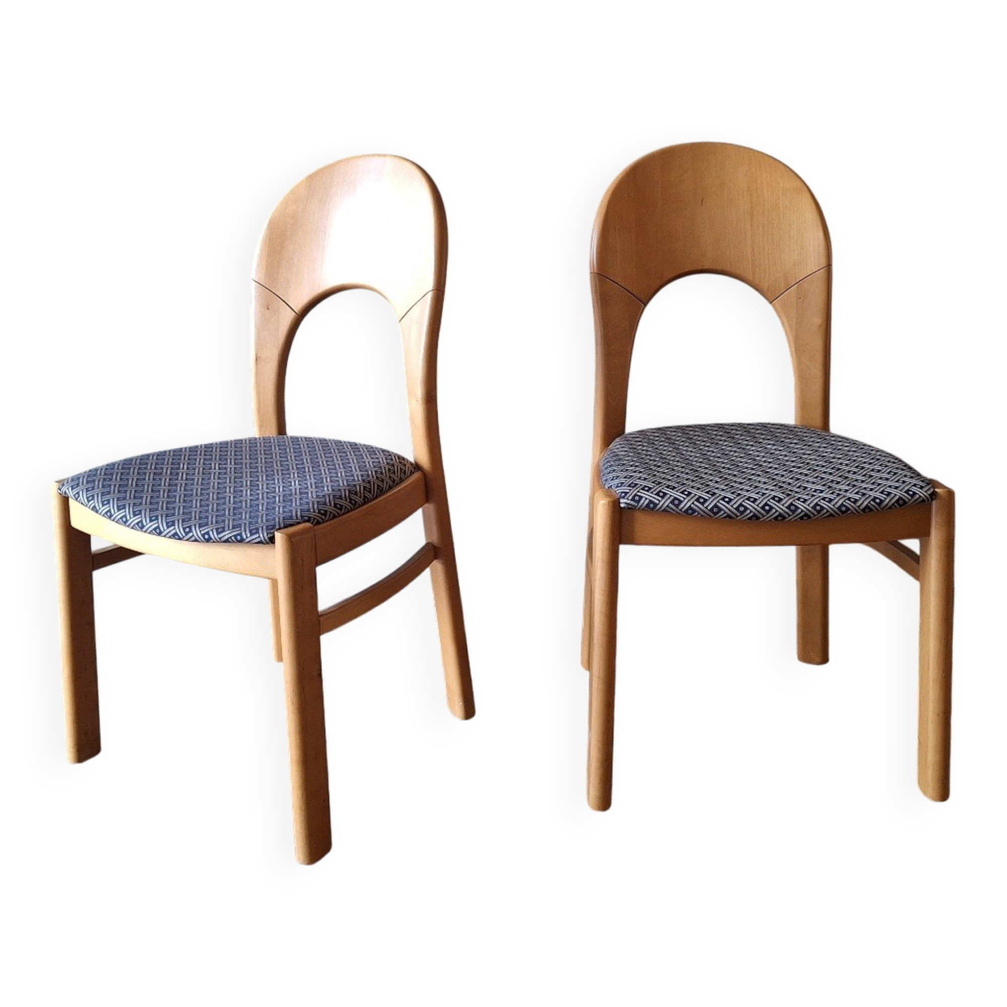 Pair of Danish Morten dining chairs designed by Niels Koefoed