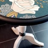 Vintage pedestal table restyled