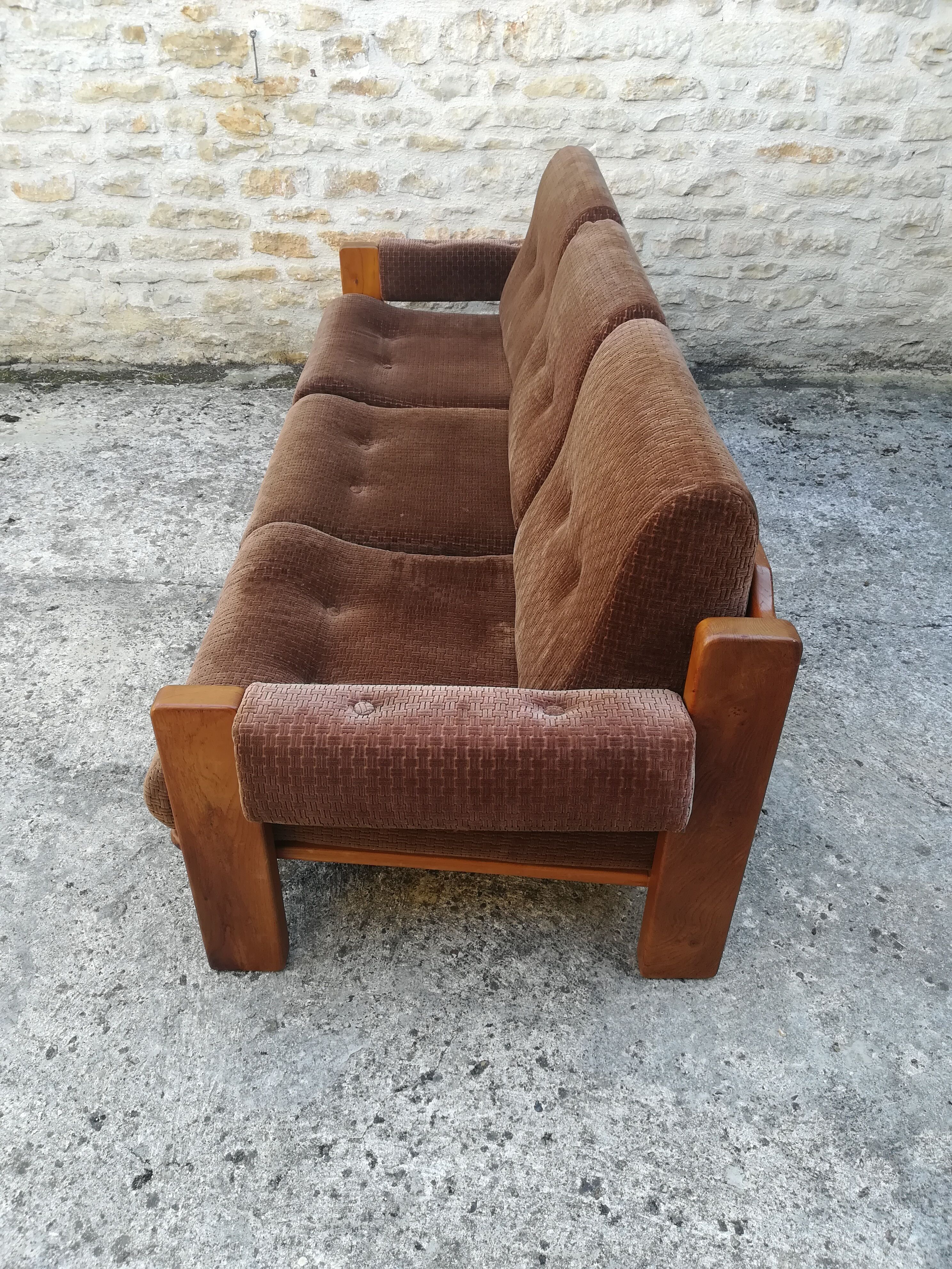 Scandinavian elm sofa