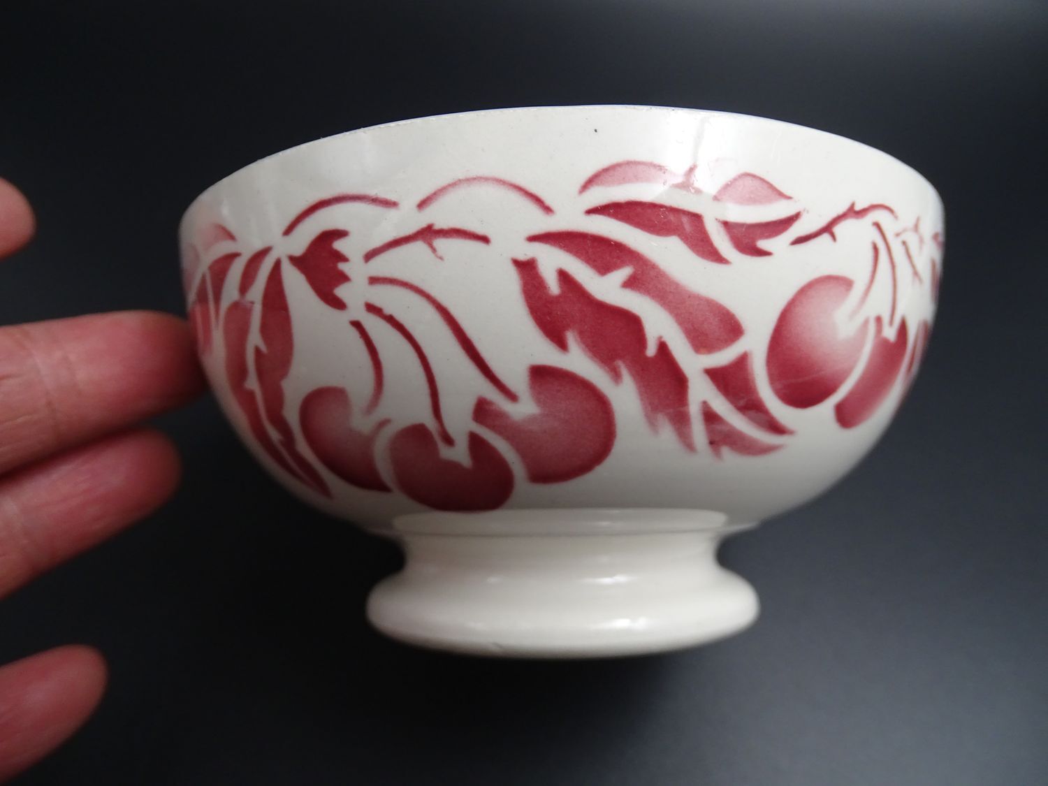 Lot of 3 bowls in Digoin faience 1940