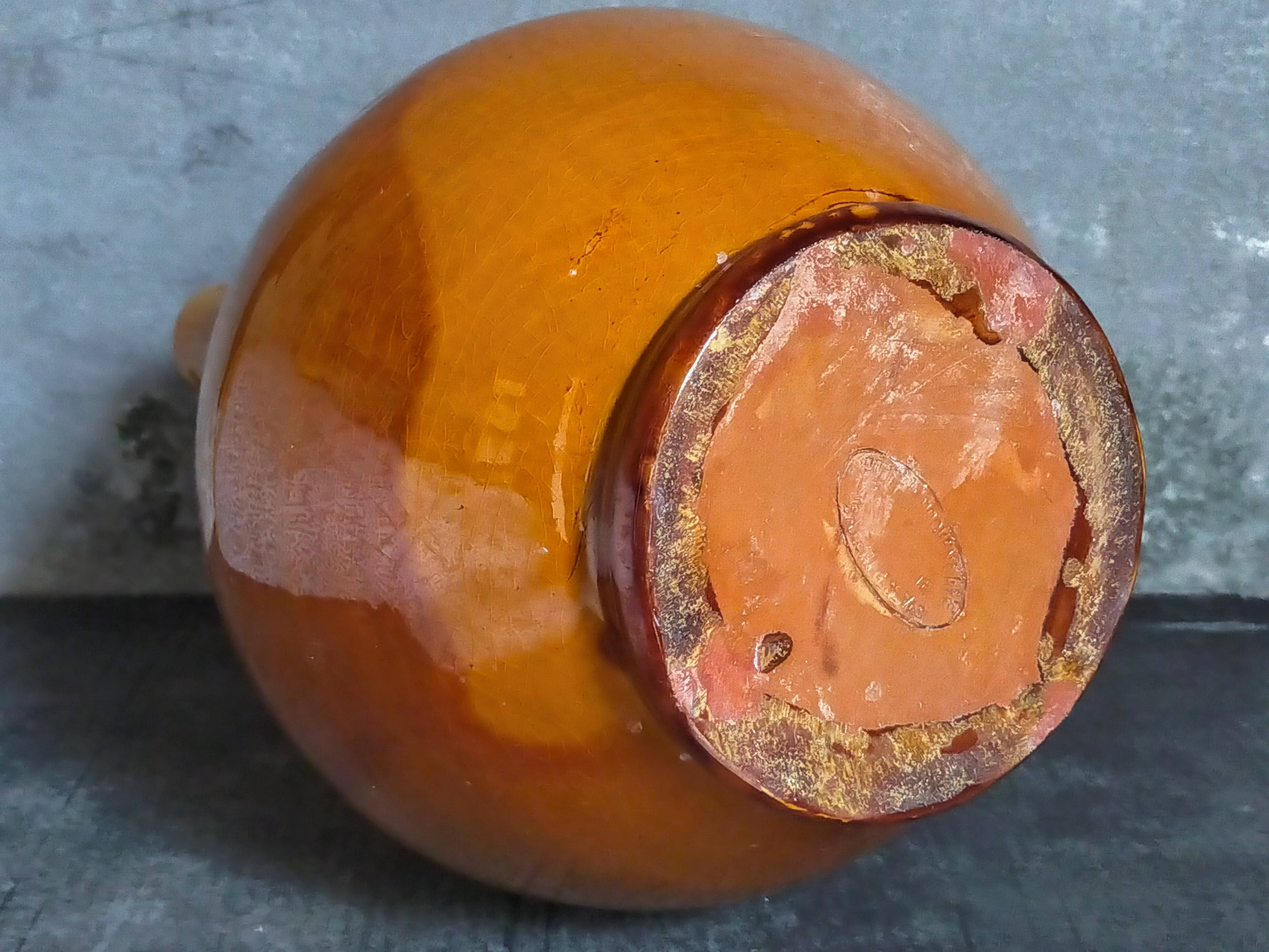 XXL pitcher vintage Provencal pottery from Salernes