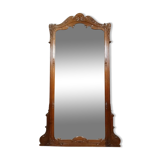 Louis XV rocaille mirror in solid walnut circa 1880 / height 250cm
