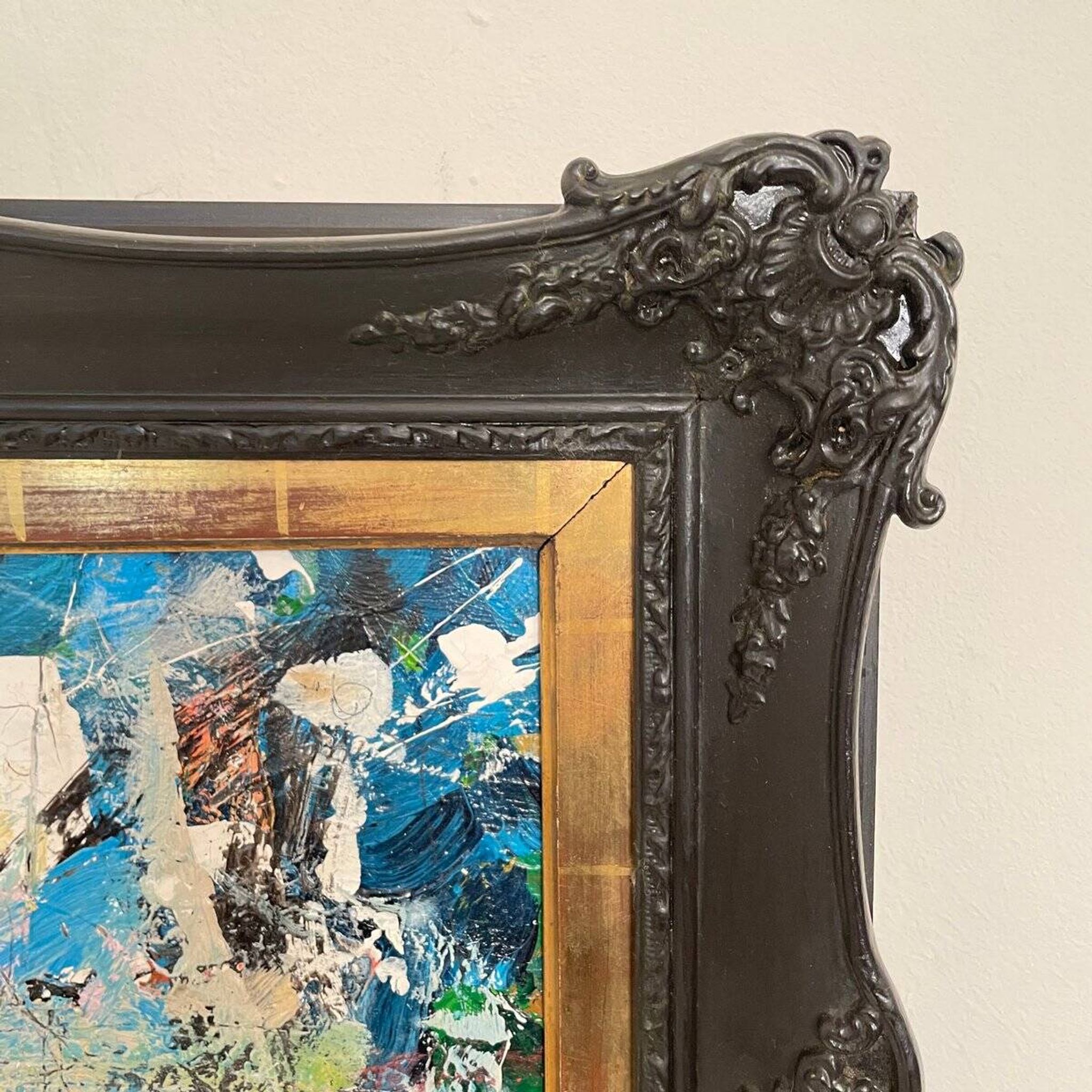 Felix Bachmann, Abstract Composition, Acrylic & Mixed Media on Board, 2022, Framed