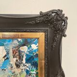 Felix Bachmann, Abstract Composition, Acrylic & Mixed Media on Board, 2022, Framed