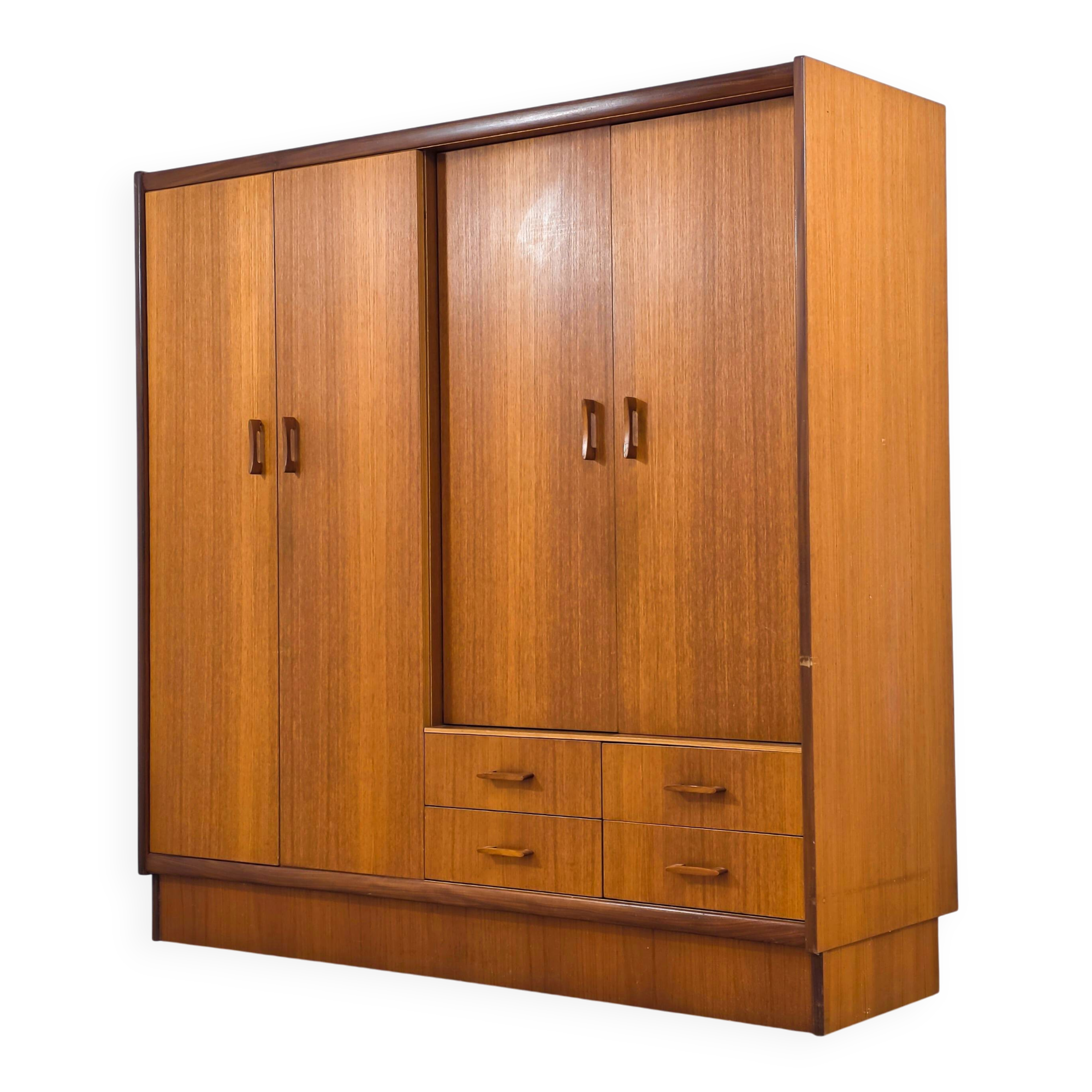 Scandinavian teak wardrobe from the 1970s.