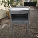 Pair of painted louis xv style bedside tables