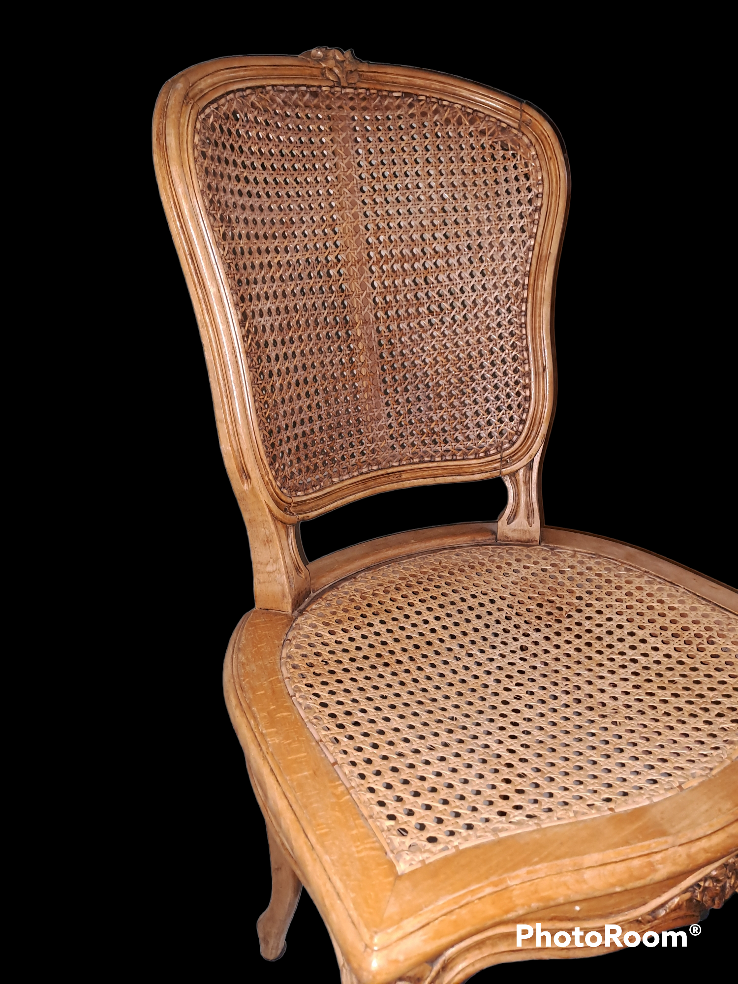 Vintage French wooden chairs