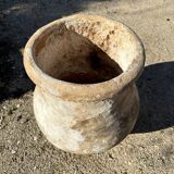 Ancient terracotta pottery jar