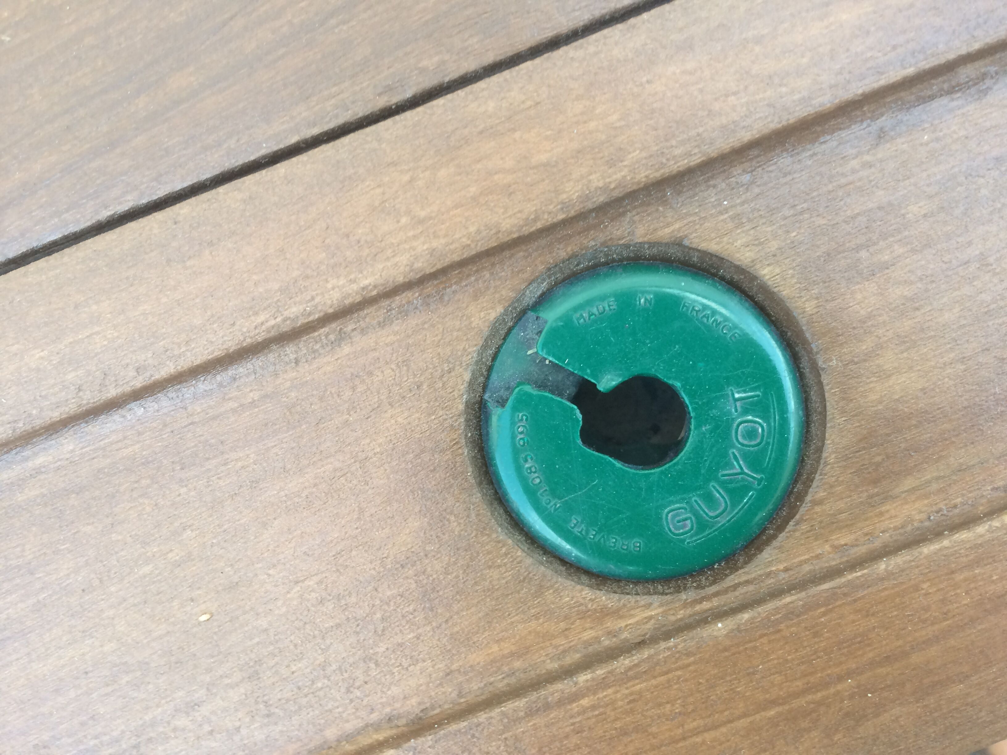 Old double student desk