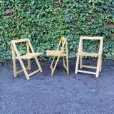 Set of 3 folding chairs