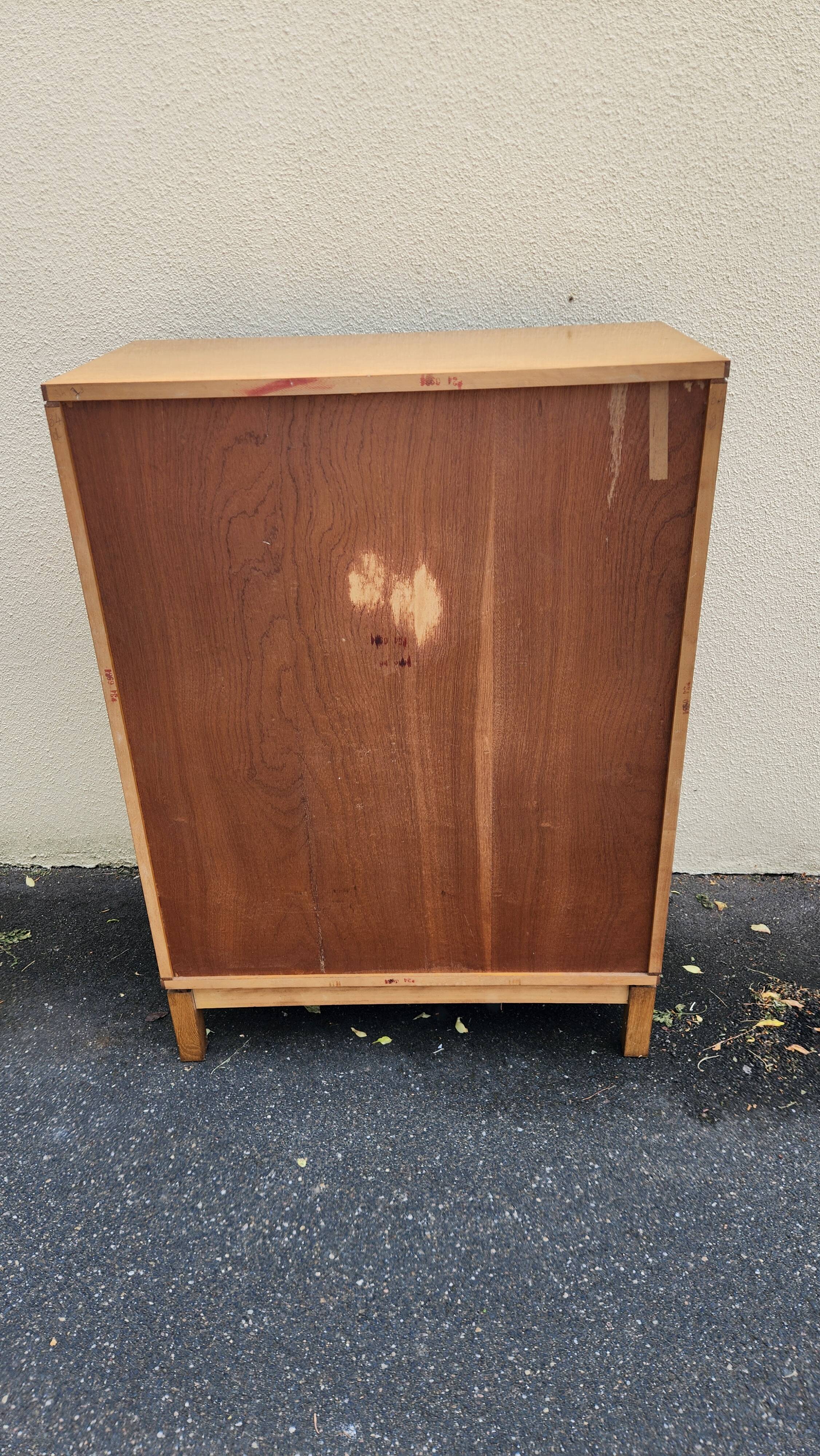Glass-fronted buffet design by Marcel Gascoin, Alvéole Edition, 1950s.
