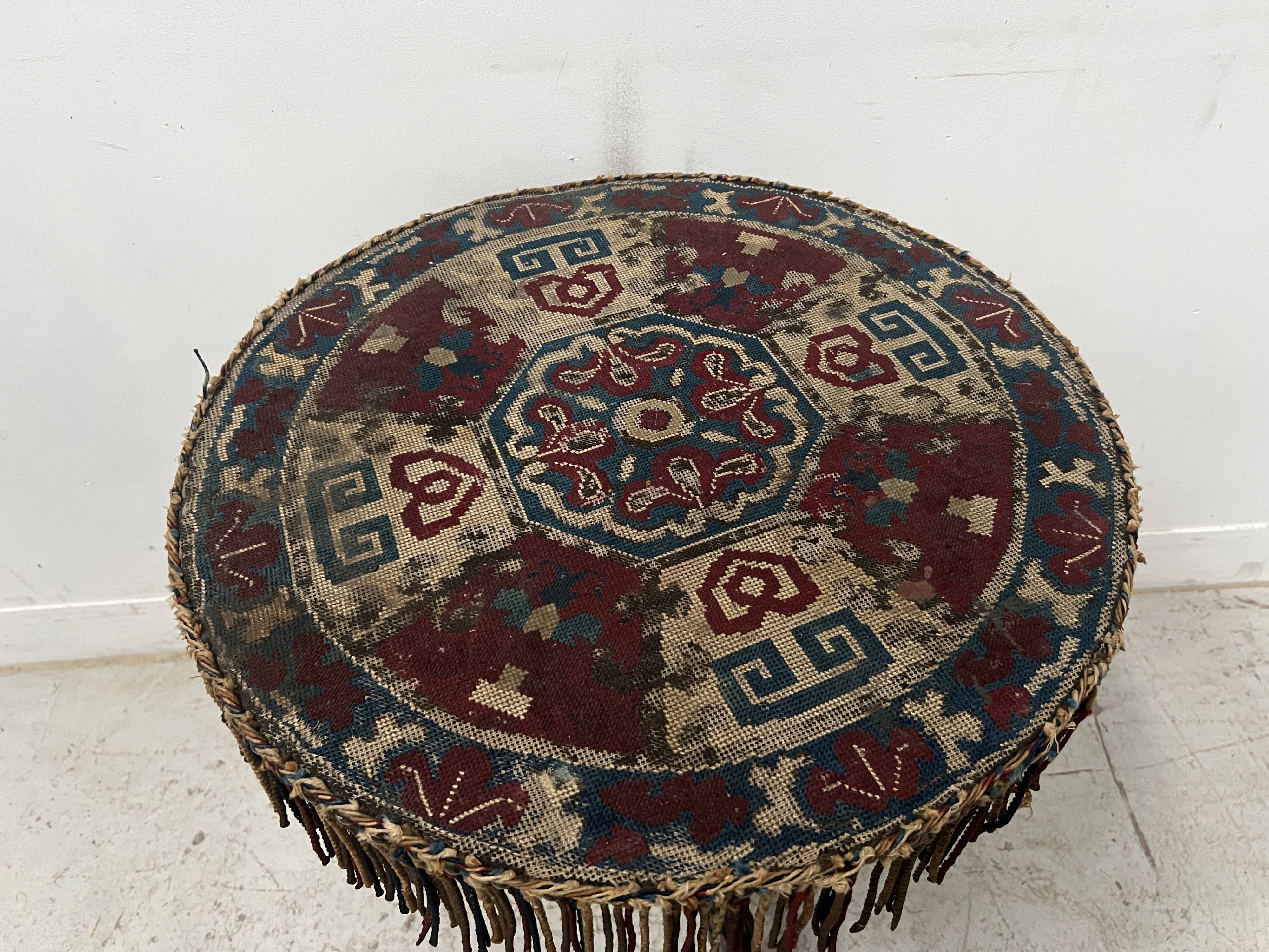 Napoleon III tilting side table in blackened wood, 19th century