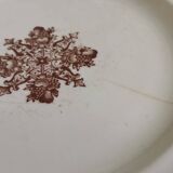 4 old mismatched plates Gien, St Amand, K&G Lunéville